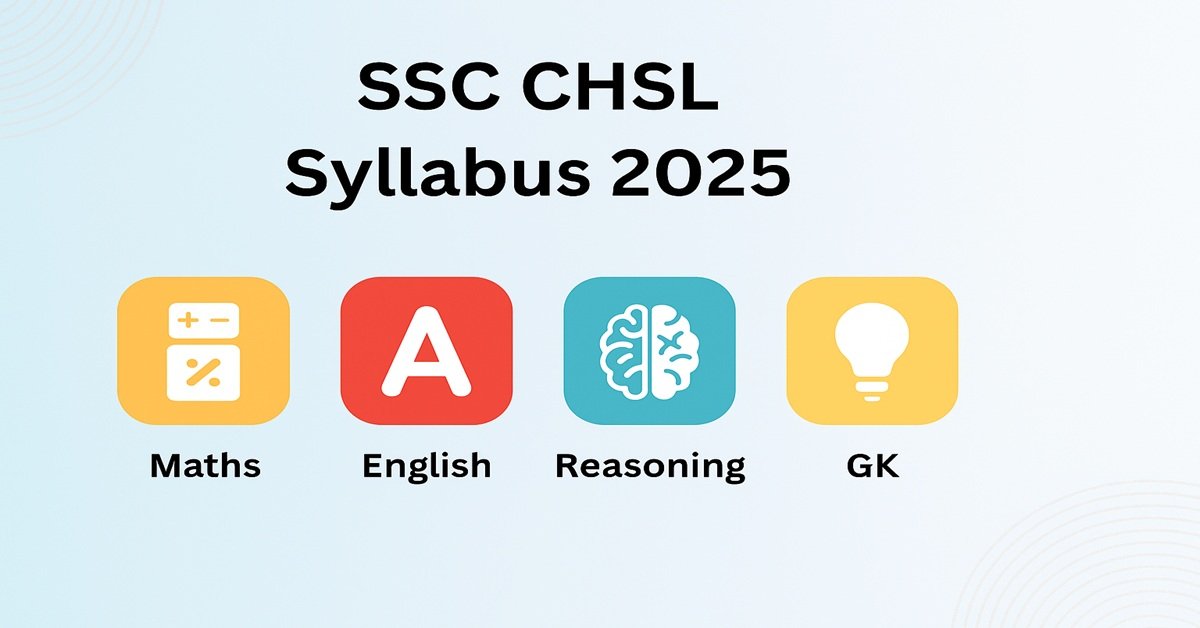 βSSC CHSL Syllabus 2025 PDF Download β Tier 1, 2, 3 Exam Pattern and Study Plan