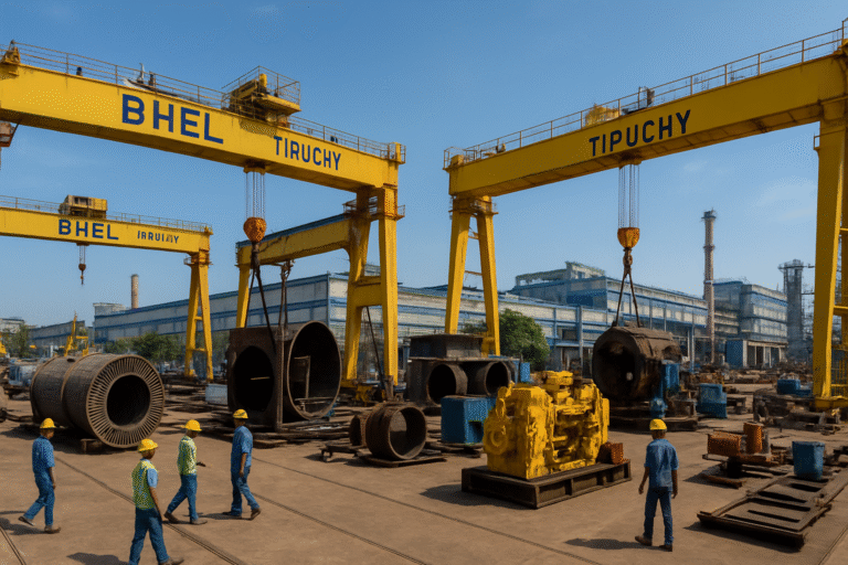 BHEL Trichy manufacturing unit in Tamil Nadu producing industrial boilers”