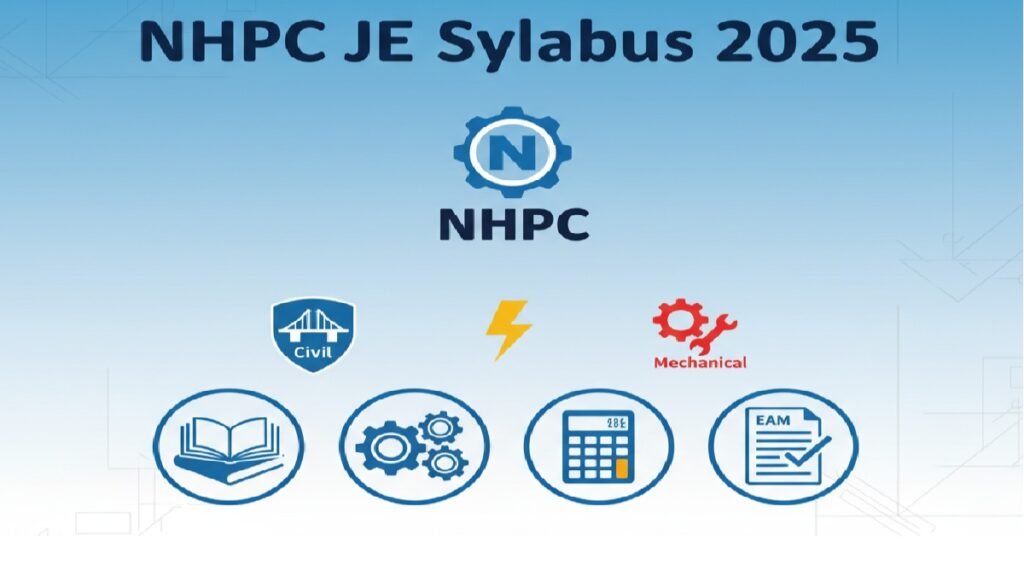 NHPC JE Syllabus 2025 – Complete Junior Engineer Exam Pattern and Topics