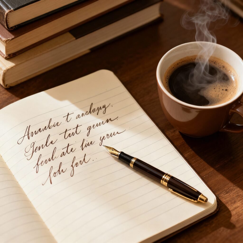 Handwriting improvement worksheet with alphabet practice