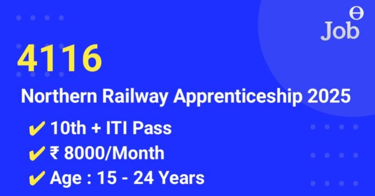 RRC Northern Railway Apprentice Recruitment 2025
