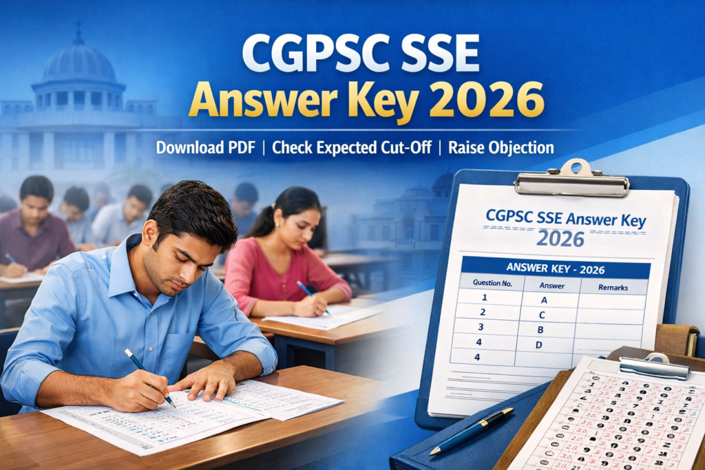 CGPSC SSE Answer Key 2026