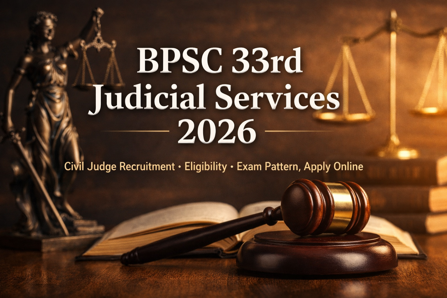 Bihar Public Service Commission 33rd Judicial Services 2026 Civil Judge Recruitment Apply Online