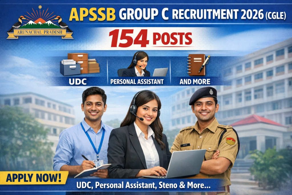 APSSB CGLE 2026 – 154 Group C Posts | Apply by 16 April