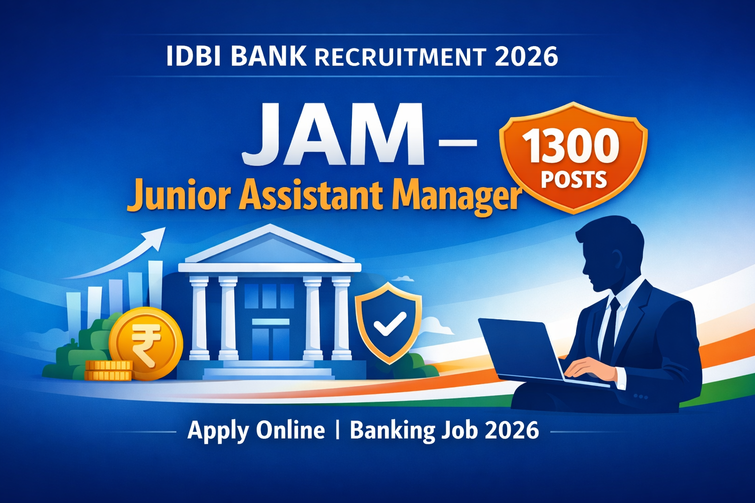 IDBI Bank JAM Recruitment 2026 Apply Online for Junior Assistant Manager Posts