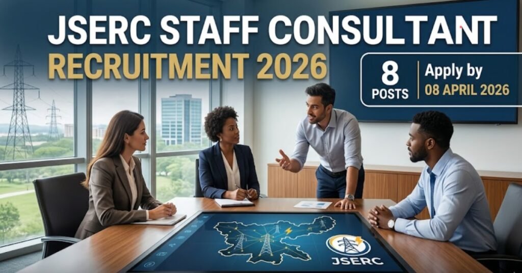 JSERC Staff Consultant Recruitment 2026 Jharkhand Electricity Regulatory Commission 8 Posts