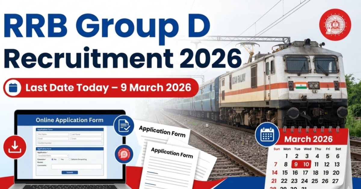RRB Group D Recruitment 2026 – 22,195 Railway Jobs | Last Date 09 March