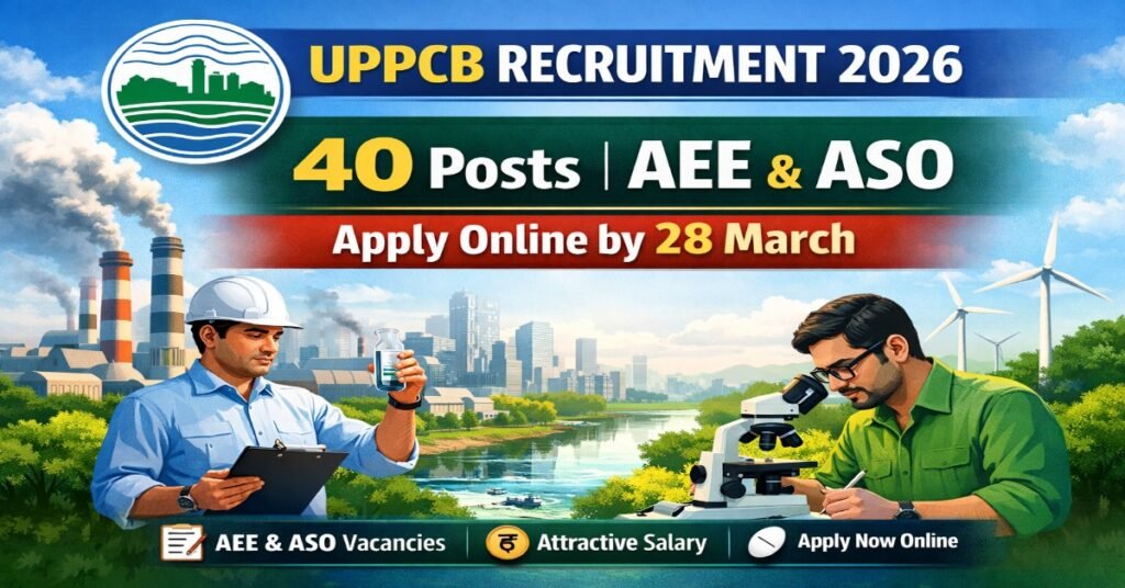 UPPCB Recruitment 2026 AEE ASO 40 Posts Apply Online Notification