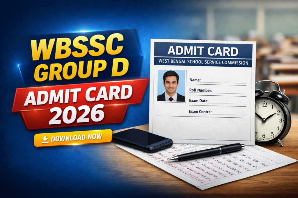 WBSSC Group D Admit Card 2026