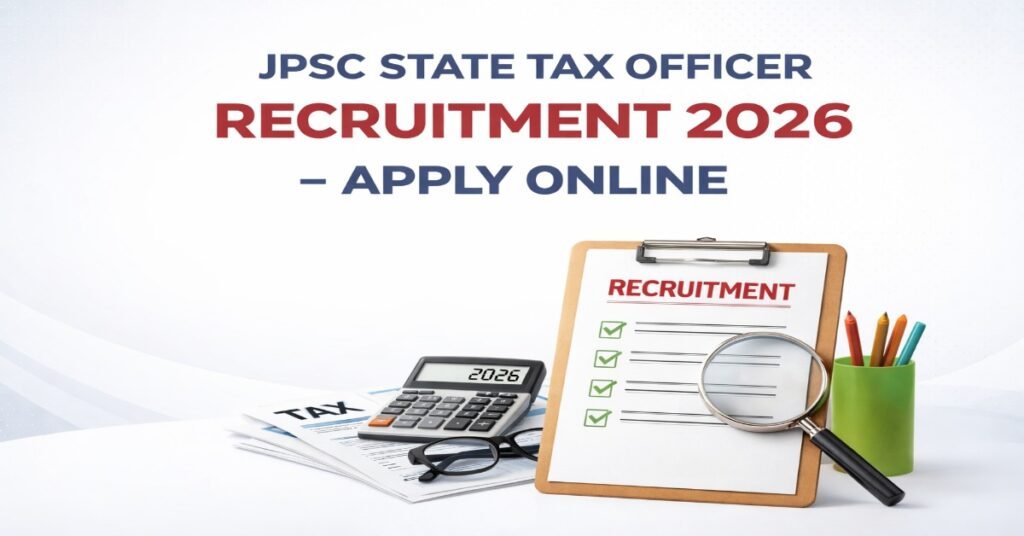 JPSC State Tax Officer Recruitment 2026 apply online notification featured image
