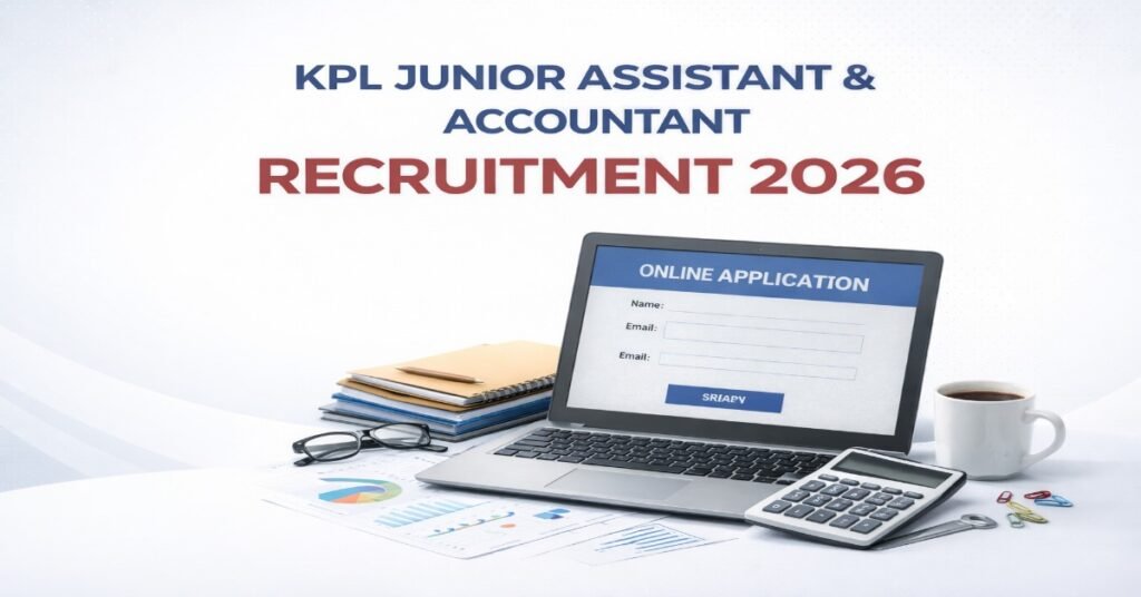 KPL Junior Assistant and Accountant Recruitment 2026 notification featured image