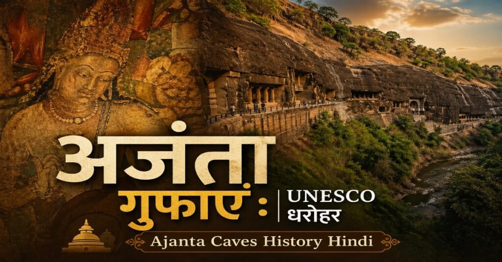 Ajanta Caves UNESCO World Heritage Site rock-cut Buddhist caves and murals in Maharashtra India