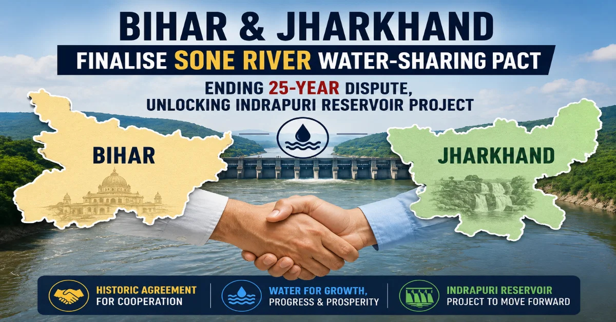 Bihar and Jharkhand finalise Sone River water-sharing pact ending 25-year dispute