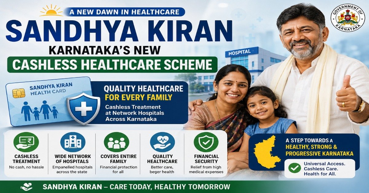 Sandhya Kiran Karnataka cashless healthcare scheme featured image
