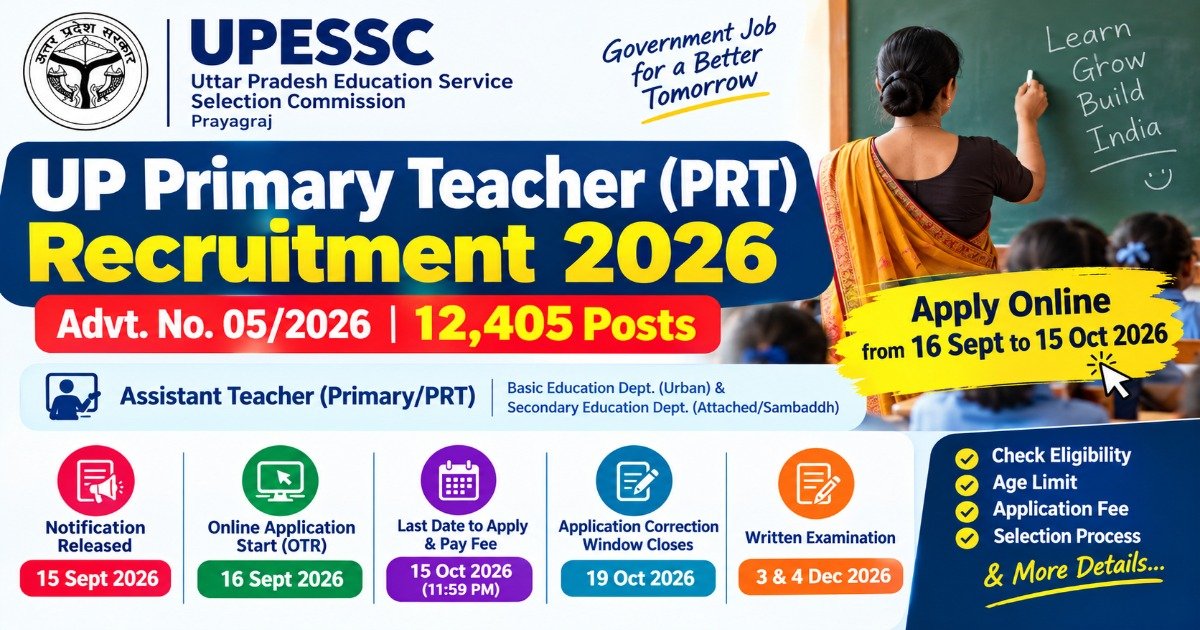UPESSC Primary Teacher Recruitment 2026
