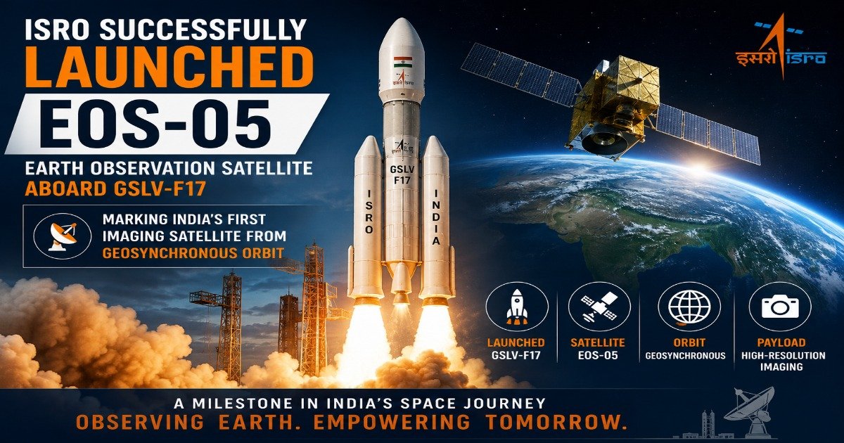 ISRO EOS-05 Earth observation satellite launched by GSLV-F17