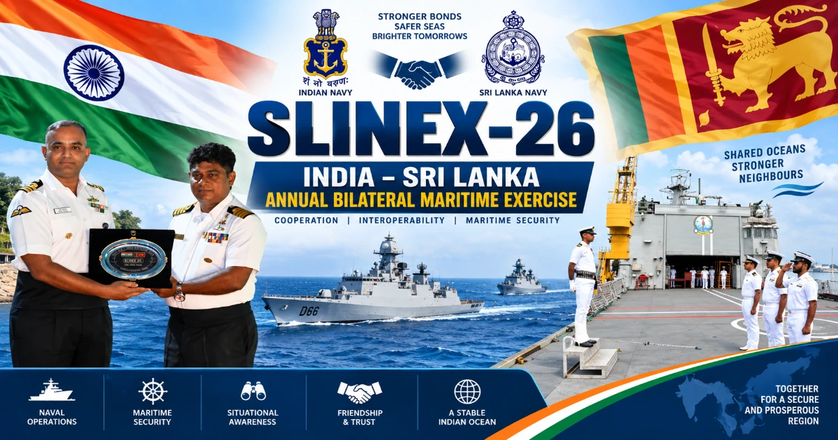 SLINEX-26 India Sri Lanka annual bilateral maritime exercise with Indian and Sri Lankan Navy personnel and warships