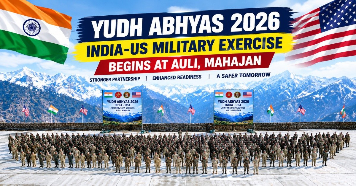 Yudh Abhyas 2026 India-US military exercise begins at Auli