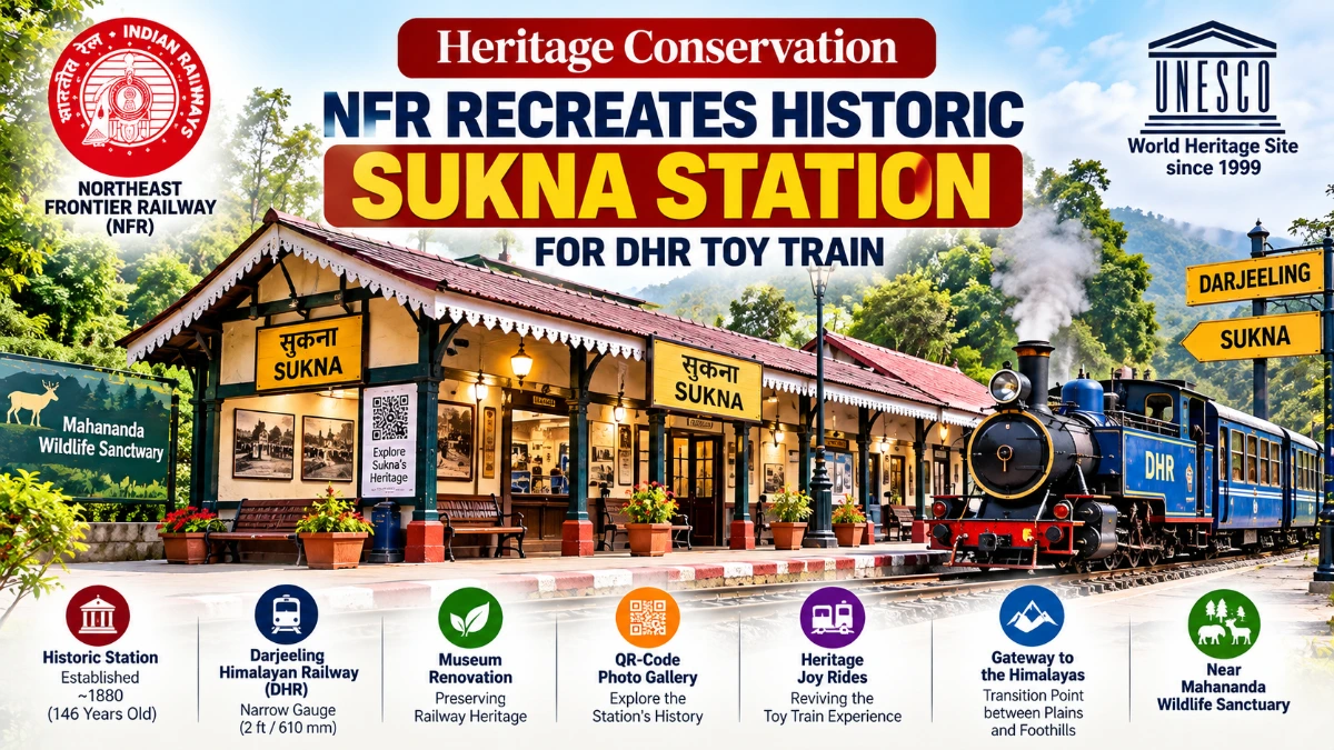 NFR recreates historic Sukna Station on the UNESCO Darjeeling Himalayan Railway