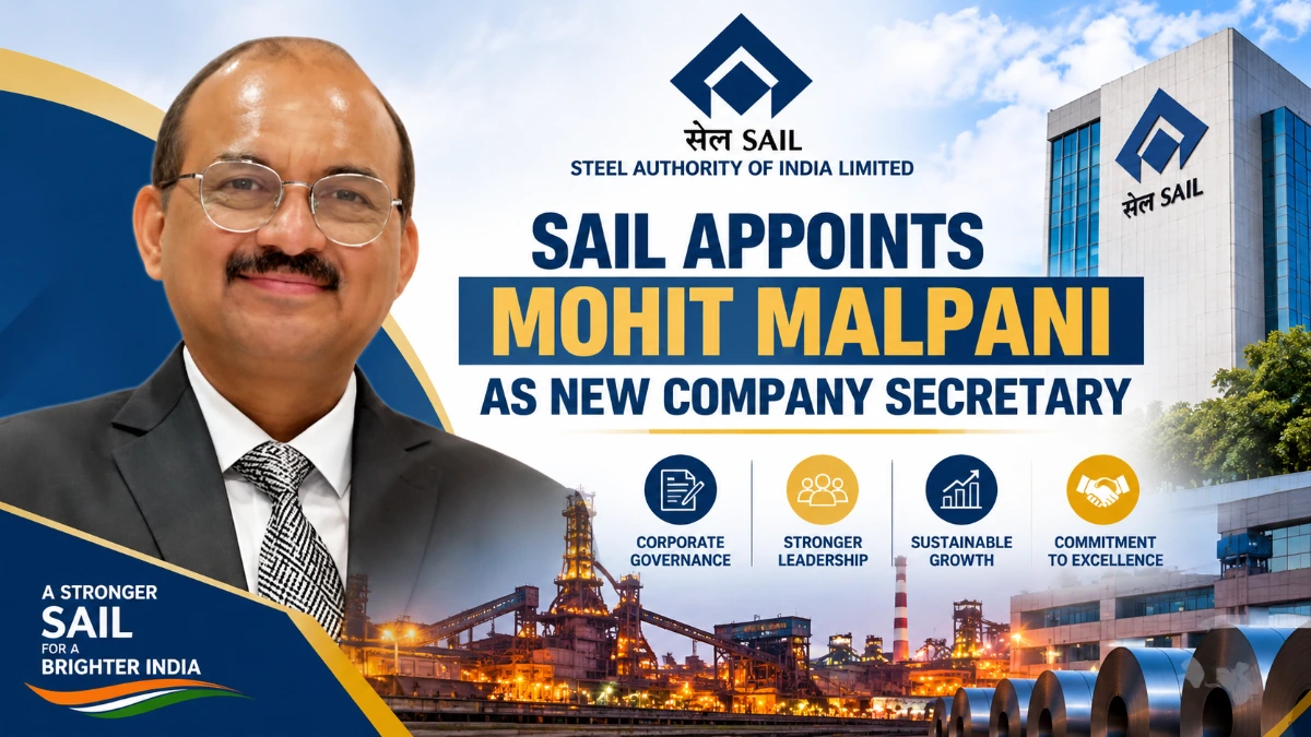 SAIL Appoints Mohit Malpani as new Company Secretary and Compliance Officer